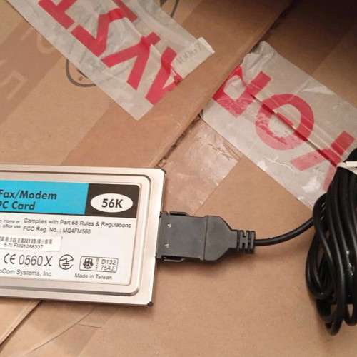 Modem 56K PCMCIA used, excellent working condition