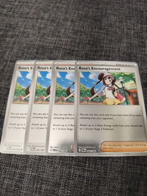 Rosa's Encouragement Pokemon cards, pack of 4
