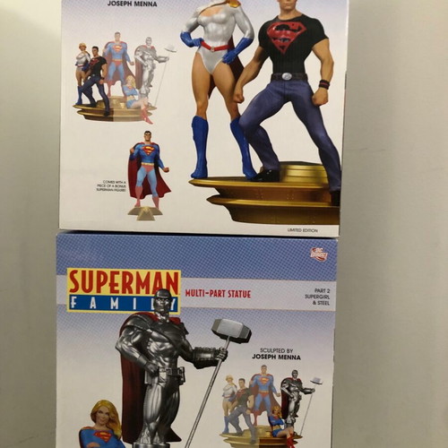 Superman Family 2-Part Statue new, collectible set DC Direct