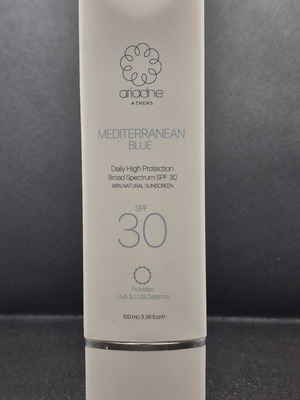 Ariadne Athens Mediterranean Blue Sunscreen SPF30 new, face and body