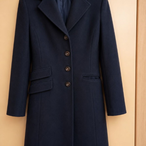 Coat used, size L, blue