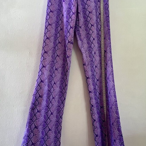 Stretch Atlas trousers new, size S, purple