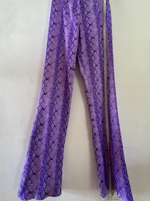 Stretch Atlas trousers new, size S, purple