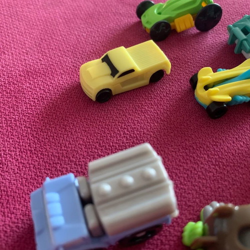Kinder toy cars used in excellent condition