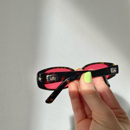 Gucci sunglasses used with red/pink lenses