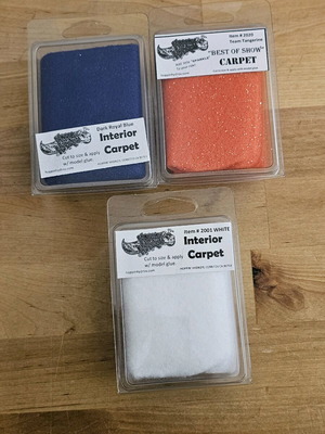 Interior carpet modeling new, pack of 3 pieces