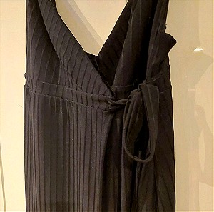 Φόρεμα κρουαζέ μπλέ Zara M