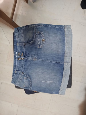 Denim skirt mini modern Promod size M 38 10 like new
