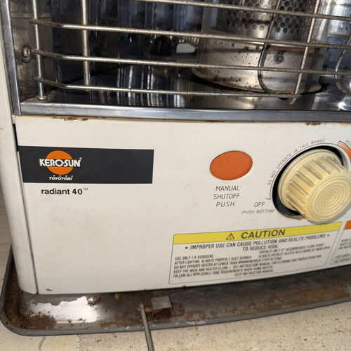 Kerosun Toyotomi Kerosene Heater Radiant 40 used with external wear