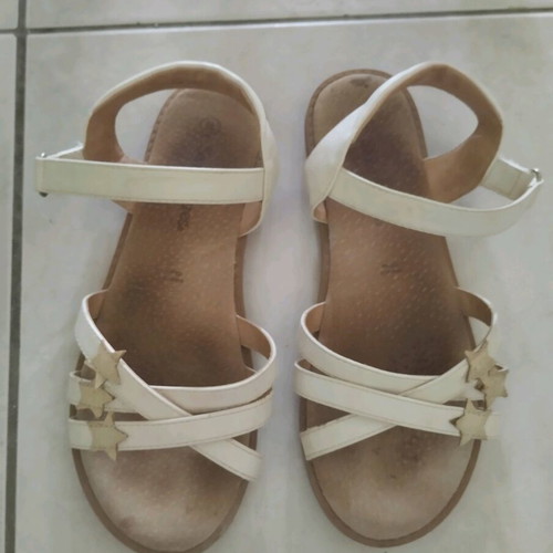 Saxo Blues girls' sandals size 34 like new, white