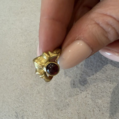 BreakaStone bronze ring OS with adjustable size like new