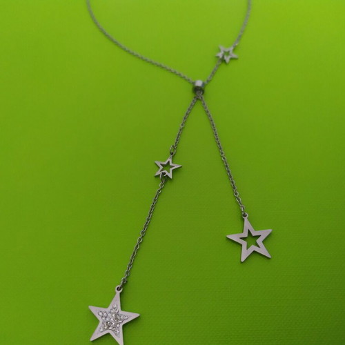 Steel jewelry used, rings, anklets, star necklace