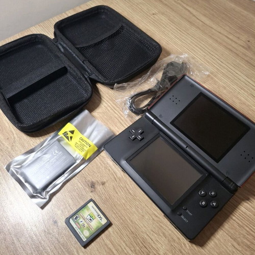 Nintendo DS Lite Black and Red like new with case and game