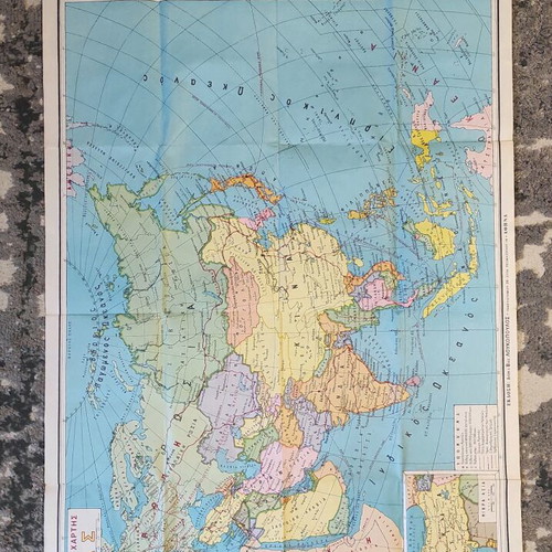 Old school map of Asia used