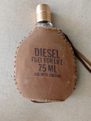 Diesel Fuel For Life 75 ml decorative glass bottle like new