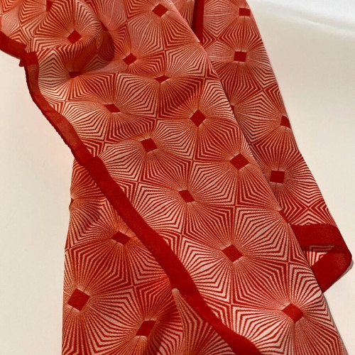 Red scarf new 52x52cm