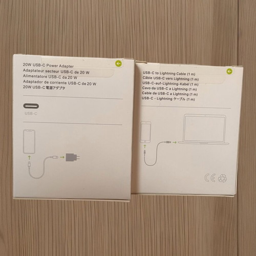 iPhone 20w charger set new, brand lightning