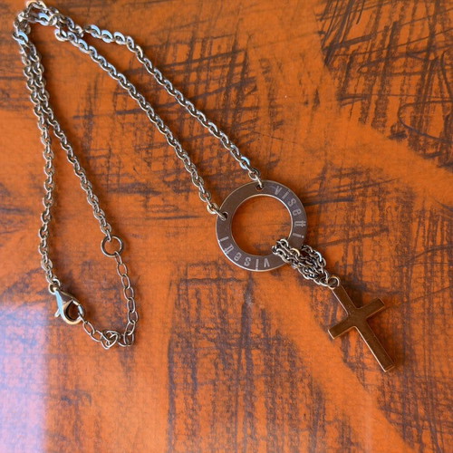 Visetti Italian adjustable two-tone necklace choker like new