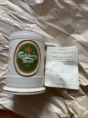 Συλλεκτικό ποτήρι Carlsberg 1988 Franklin Mint σαν καινούργιο με πιστοποιητικό