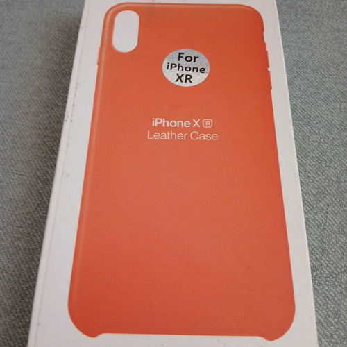 Apple Leather Case for iPhone XR, Gelargonidin color