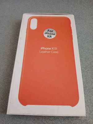 Apple Leather Case for iPhone XR, Gelargonidin color