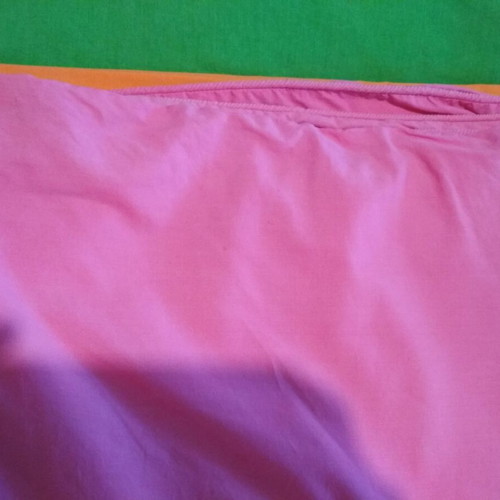 Canon double duvet cover like new, cotton, fuchsia and orange
