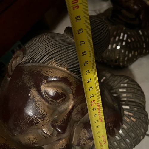 Decorative monk and Buddhist figurines used