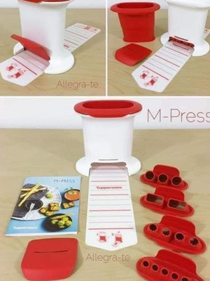 Ρολ Πρες Tupperware 630ml καινούργιο με 4 εξαρτήματα για κουλουράκια