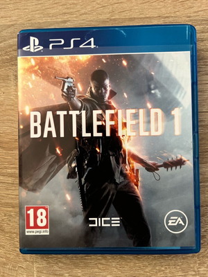 Battlefield 1 PlayStation 4 (PS4) used, torn plastic packaging