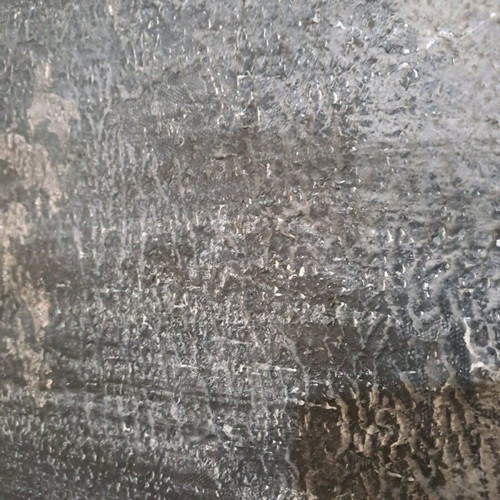 Large canvas with acrylic paint like new, gray tones, textured finish