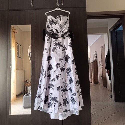 Mischalis Atelier women's dress, black and white, size L