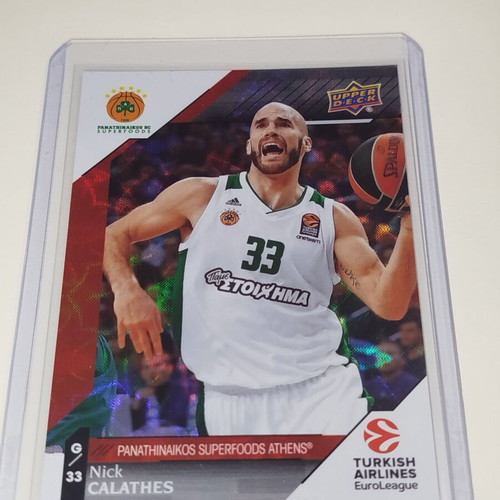 Nick Calathes Rainbow Card 2017-18 Upper Deck Euroleague like new