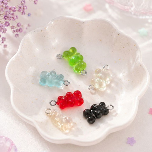 Handmade Y2K Gummy Bear Earrings in 7 Colors