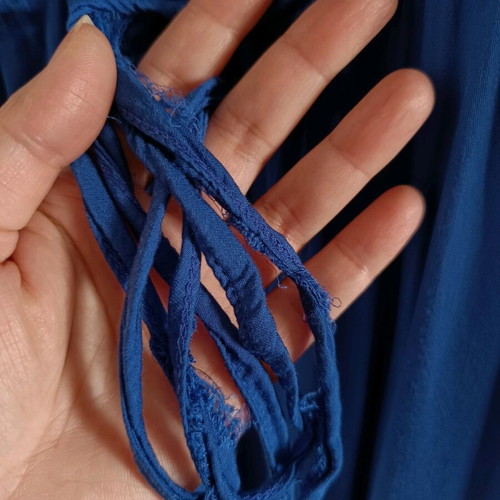 Secret royal blue jumpsuit with elastic waist and legs