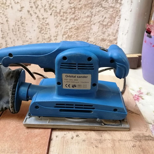 Grinding wheel, planer and sander tools used