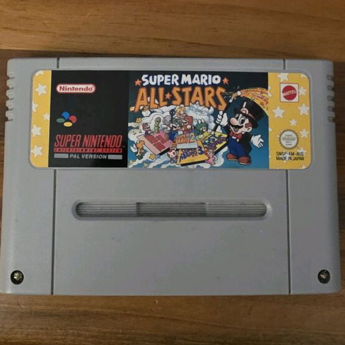 Super Nintendo game cartridges used, pack of 3, including 4-in-1