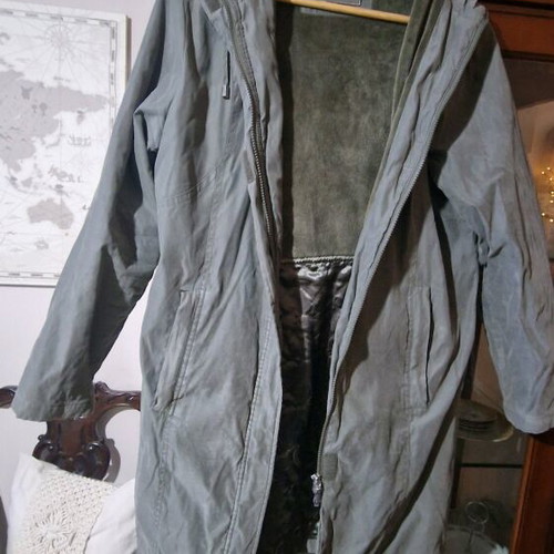 Marks & Spencer vintage parka size Small, like new, olive