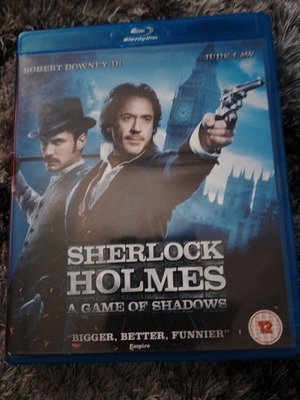 Sherlock Holmes Blu-ray and DVD like new, action without Greek subtitles