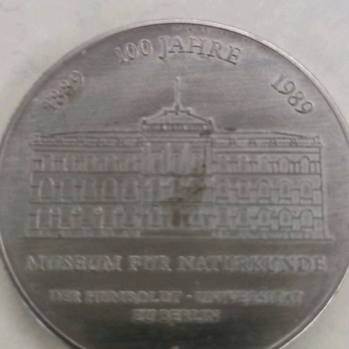 LdG medal collectible like new, 100 years natural history museum
