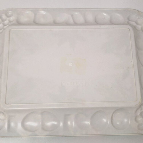 Vintage Christmas tray used, plastic 42×31cm