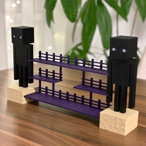 Minecraft Enderman Kinder Joy figure display stand