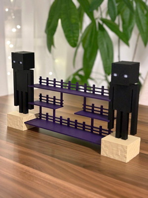 Minecraft Enderman Kinder Joy figure display stand