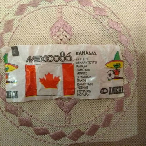 Tsik America Mexico '86 chewing gum red packaging new