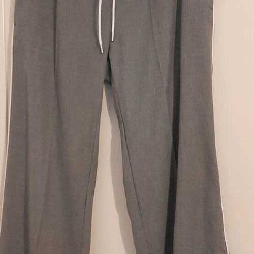 H&M Pants size XL gray with white stripe like new
