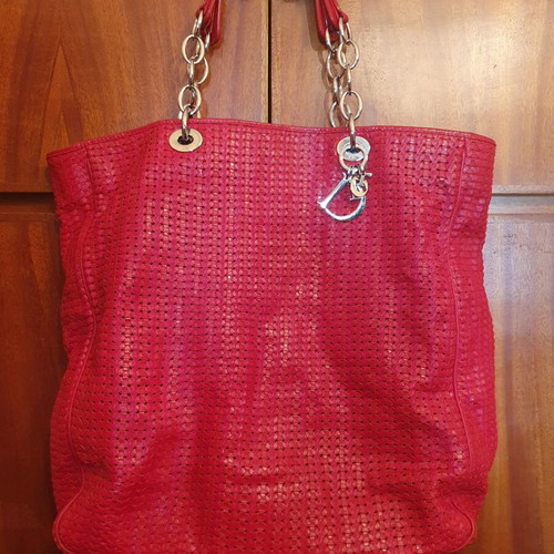 Book tote Dior large size, good as new, red