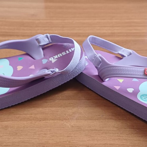 Mitsuko flip-flops for girls size 24 purple new