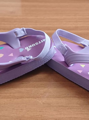 Mitsuko flip-flops for girls size 24 purple new