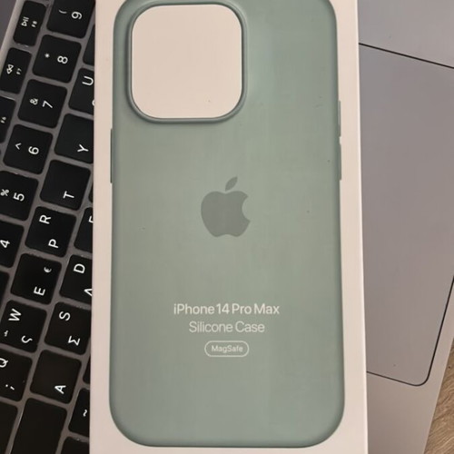 Apple silicone case with MagSafe for iPhone 14 Pro Max, Succulent