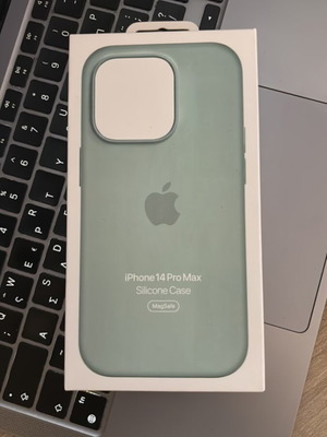 Apple silicone case with MagSafe for iPhone 14 Pro Max, Succulent