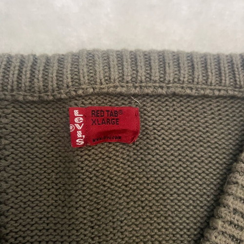 Levi’s cotton sweater XL used, olive green